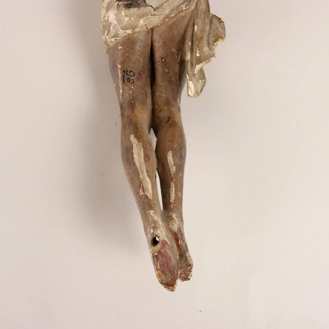 Antique Crucifix Lacquered and Carved Wood Italy XVIII Century - Italy, XVIII Century | Antiques | Fancy Goods