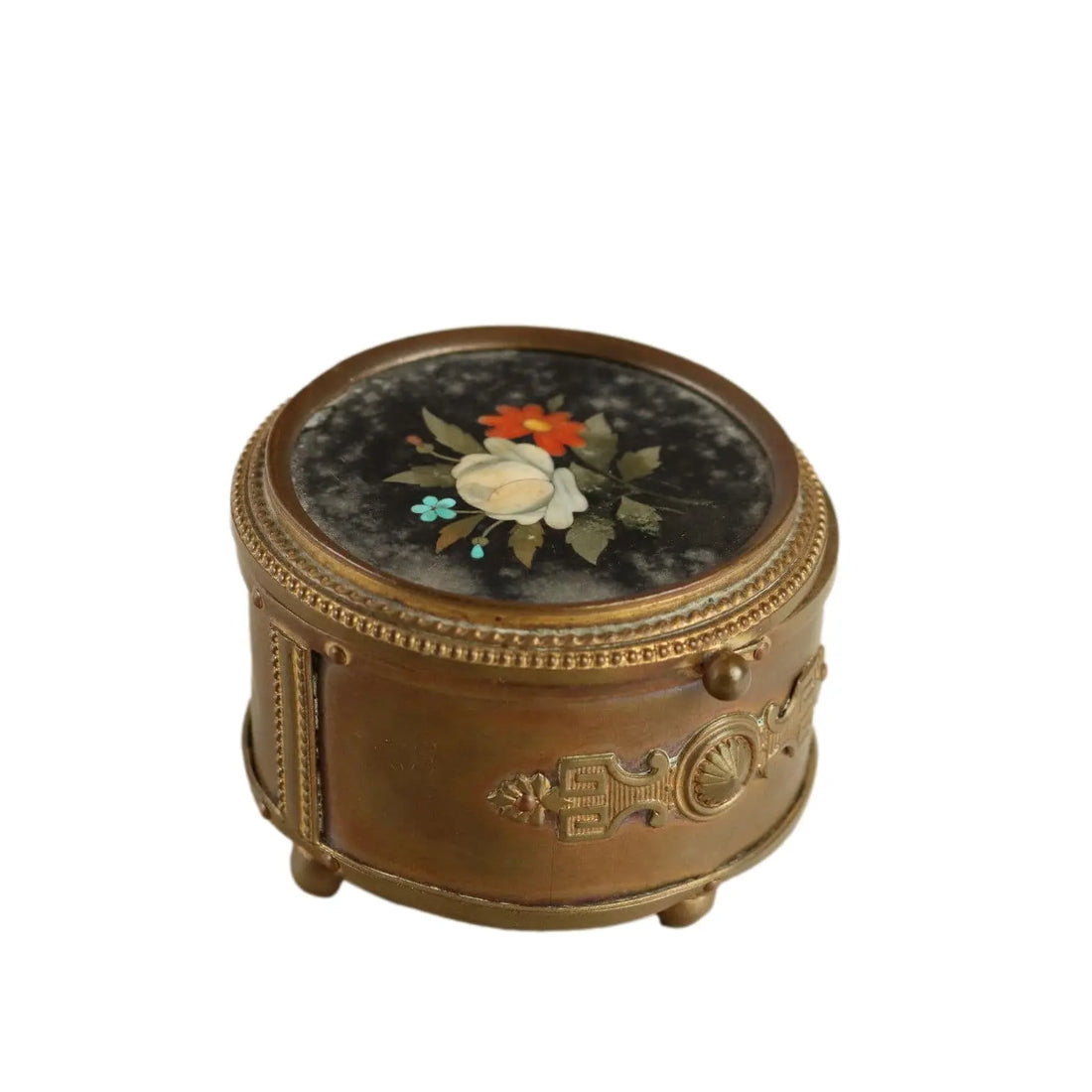 Antique Bronze Casket Marble Lid Decorations Italy XIX Century - Italy, Late XIX Century | Antiques | Fancy Goods