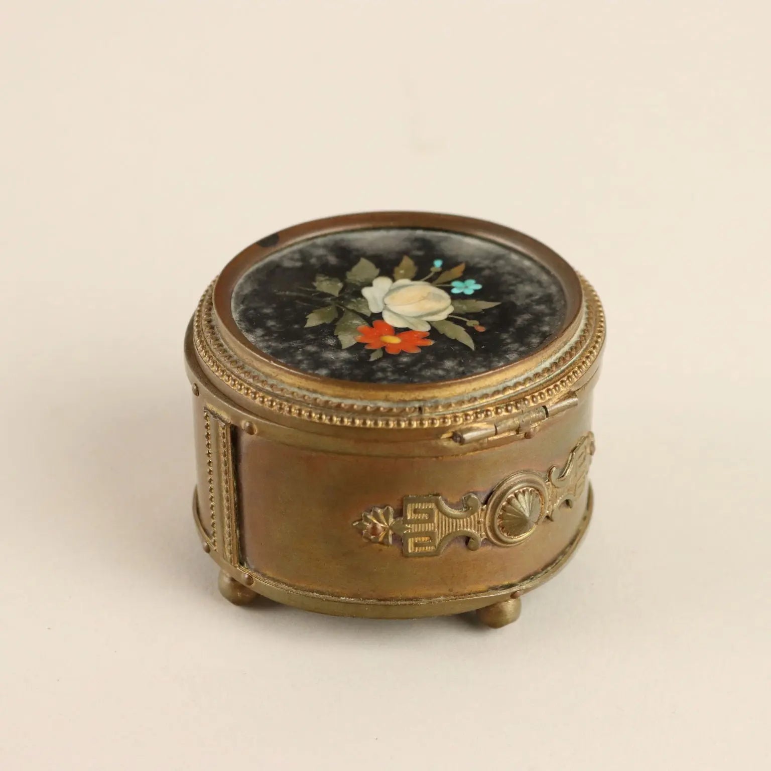 Antique Bronze Casket Marble Lid Decorations Italy XIX Century - Italy, Late XIX Century | Antiques | Fancy Goods