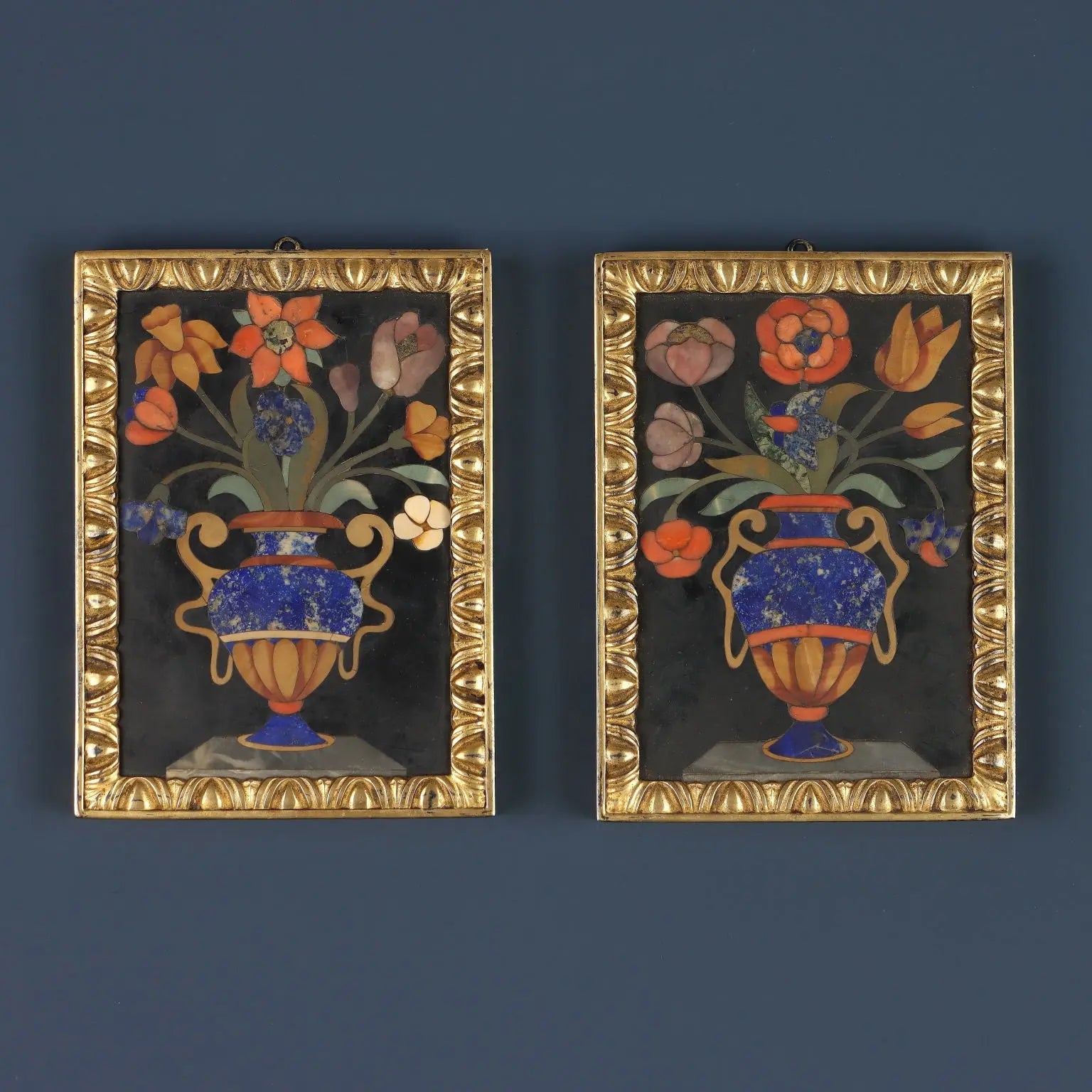 Antique Tiles Precious Stones Florence XVII Century