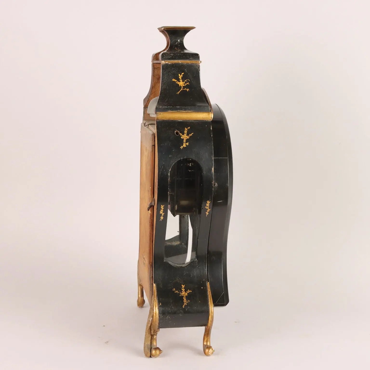 Antique Neuchateloise Pendulum Clock Bronze Decorations '800 - Switzerland, XVIII-XIX Century | Antiques | Fancy Goods