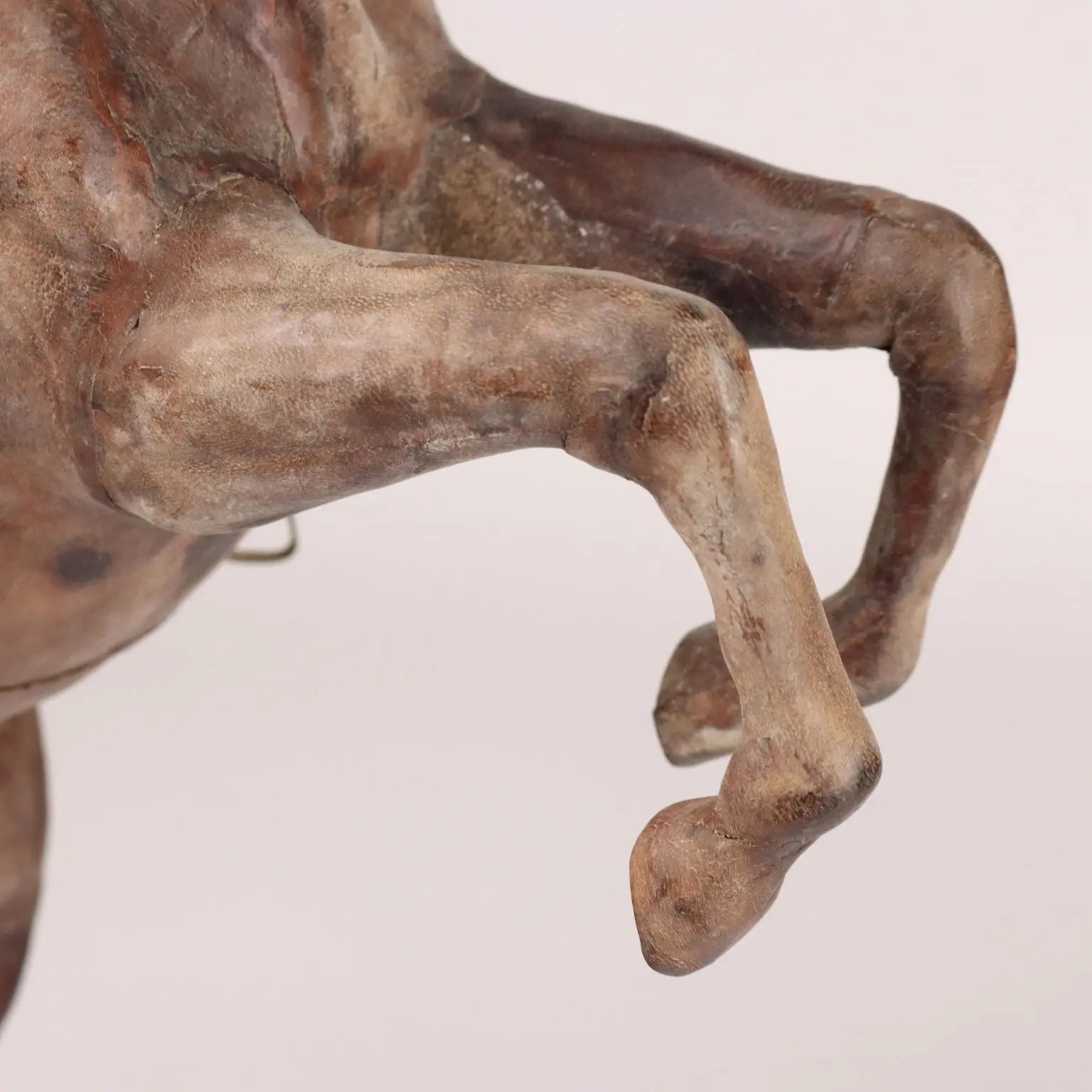 Leather Covered Prancing Horse Antique Italy XX Century - Italy, Early XX Century | Antiques | Fancy Goods