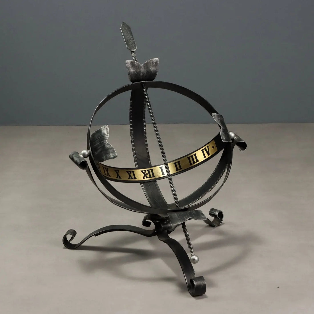 Antique Iron Sundial Wrought Iron Brass Europe XX Century - Northern Europe, Mid XX Century | Antiques | Fancy Goods
