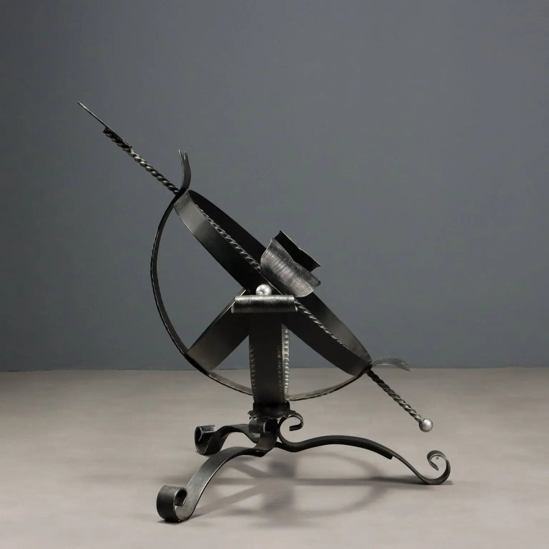 Antique Iron Sundial Wrought Iron Brass Europe XX Century - Northern Europe, Mid XX Century | Antiques | Fancy Goods