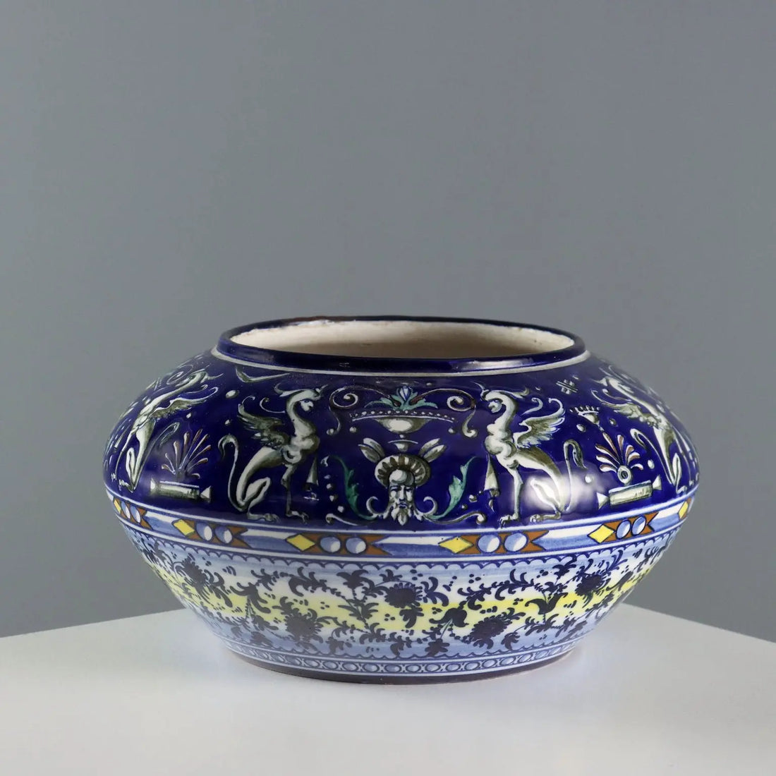 Antique Majolica Bowl Paolo Zoli Neo-Renaissance Style Italy 1920s - Italy, 1920s | Antiques | Fancy Goods