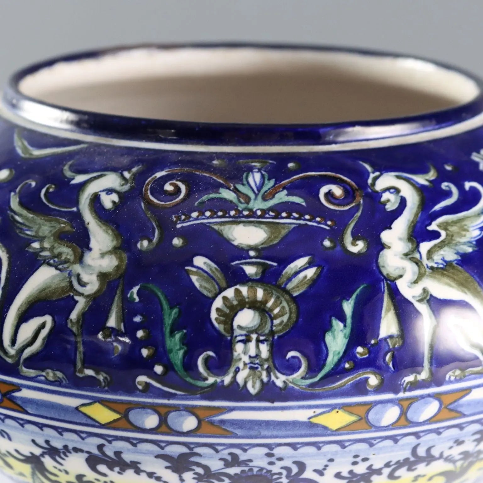 Antique Majolica Bowl Paolo Zoli Neo-Renaissance Style Italy 1920s - Italy, 1920s | Antiques | Fancy Goods
