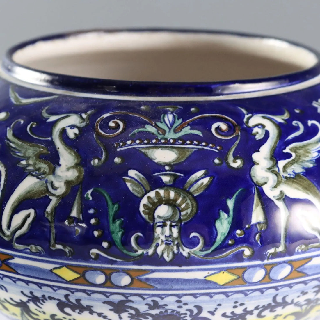 Antique Majolica Bowl Paolo Zoli Neo-Renaissance Style Italy 1920s - Italy, 1920s | Antiques | Fancy Goods