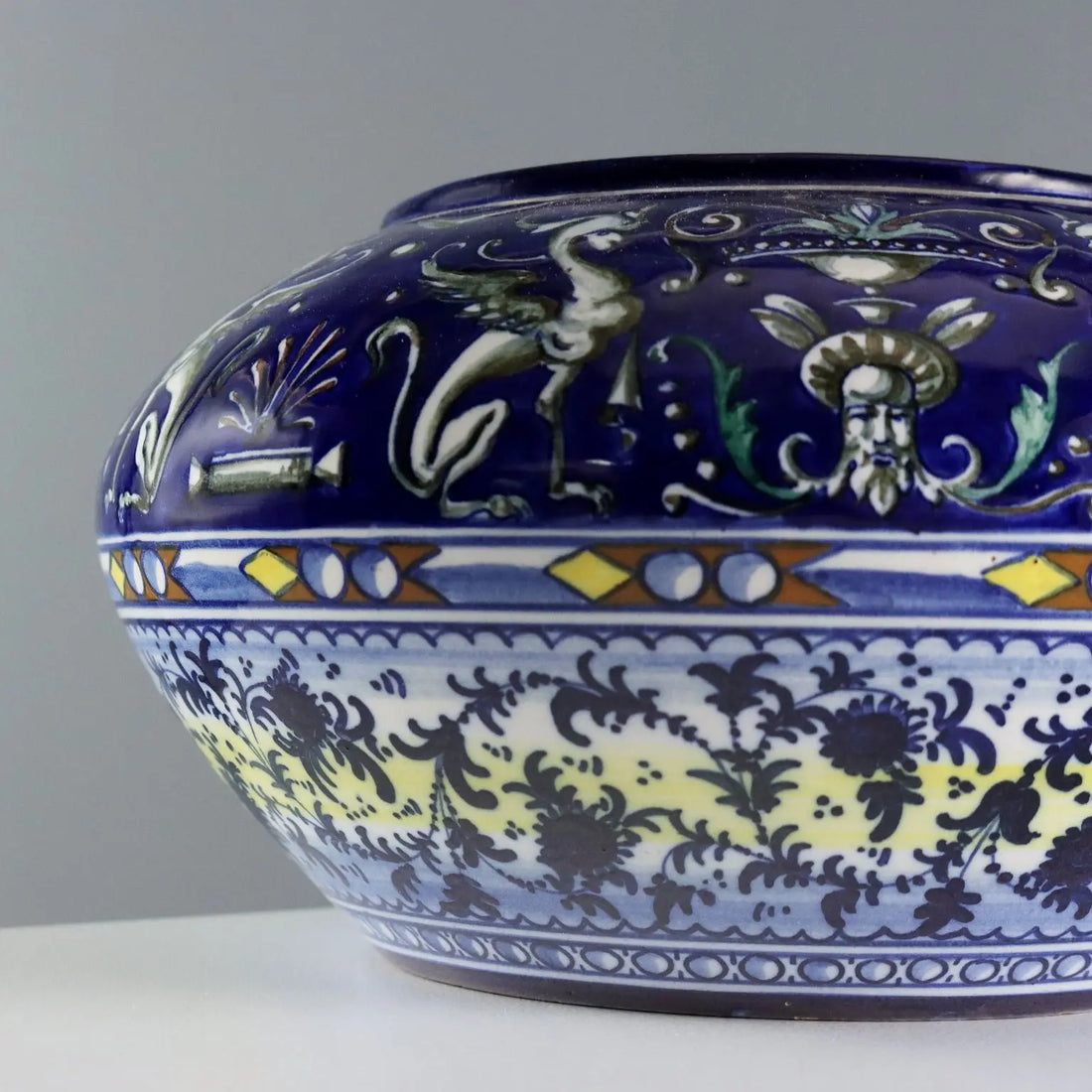 Antique Majolica Bowl Paolo Zoli Neo-Renaissance Style Italy 1920s - Italy, 1920s | Antiques | Fancy Goods