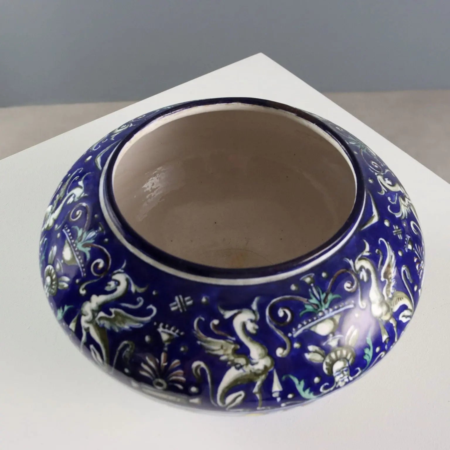 Antique Majolica Bowl Paolo Zoli Neo-Renaissance Style Italy 1920s - Italy, 1920s | Antiques | Fancy Goods