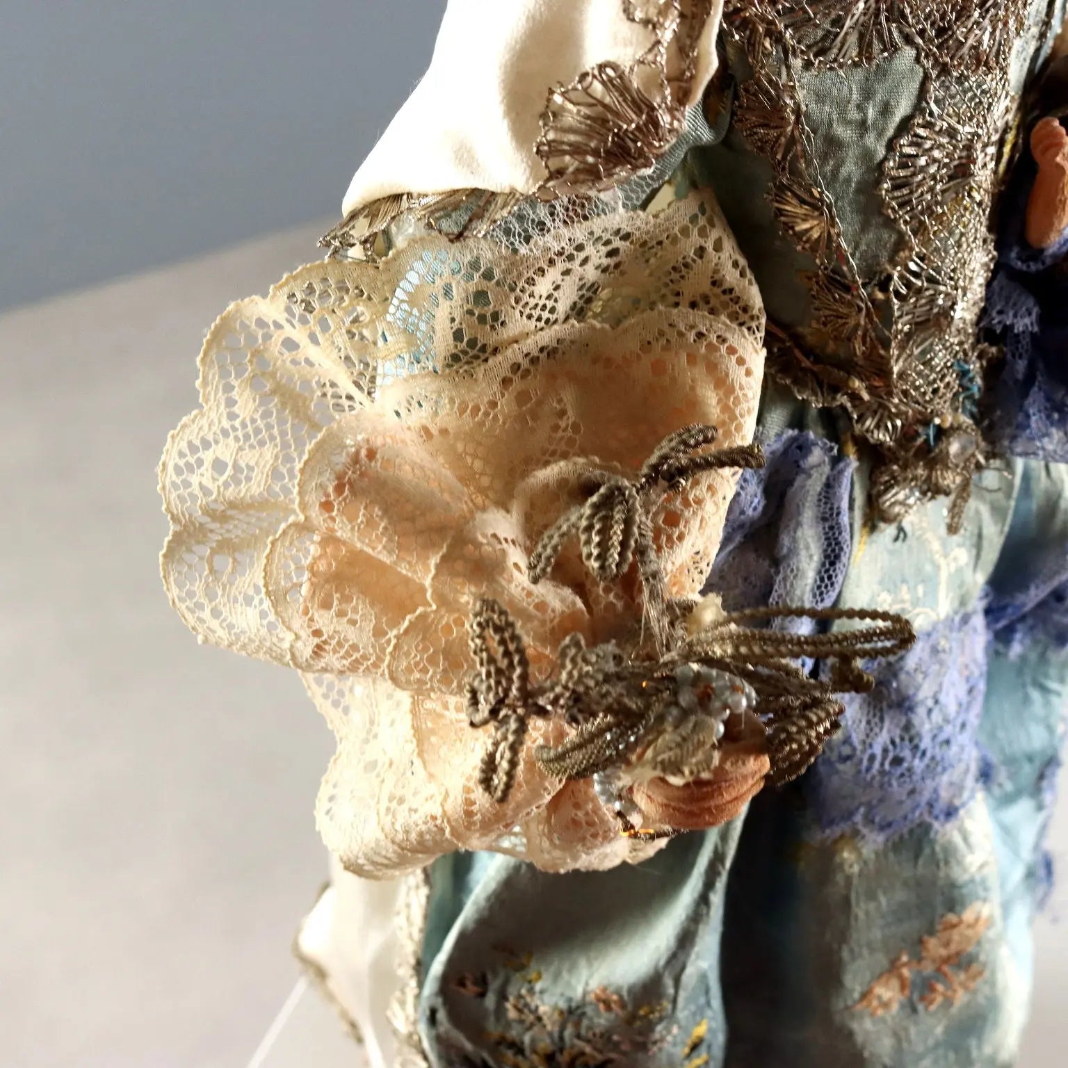 Antique Sculpture Virgin Mary with Child Wax Italy XIX Century - Italy, XIX Century | Antiques | Fancy Goods