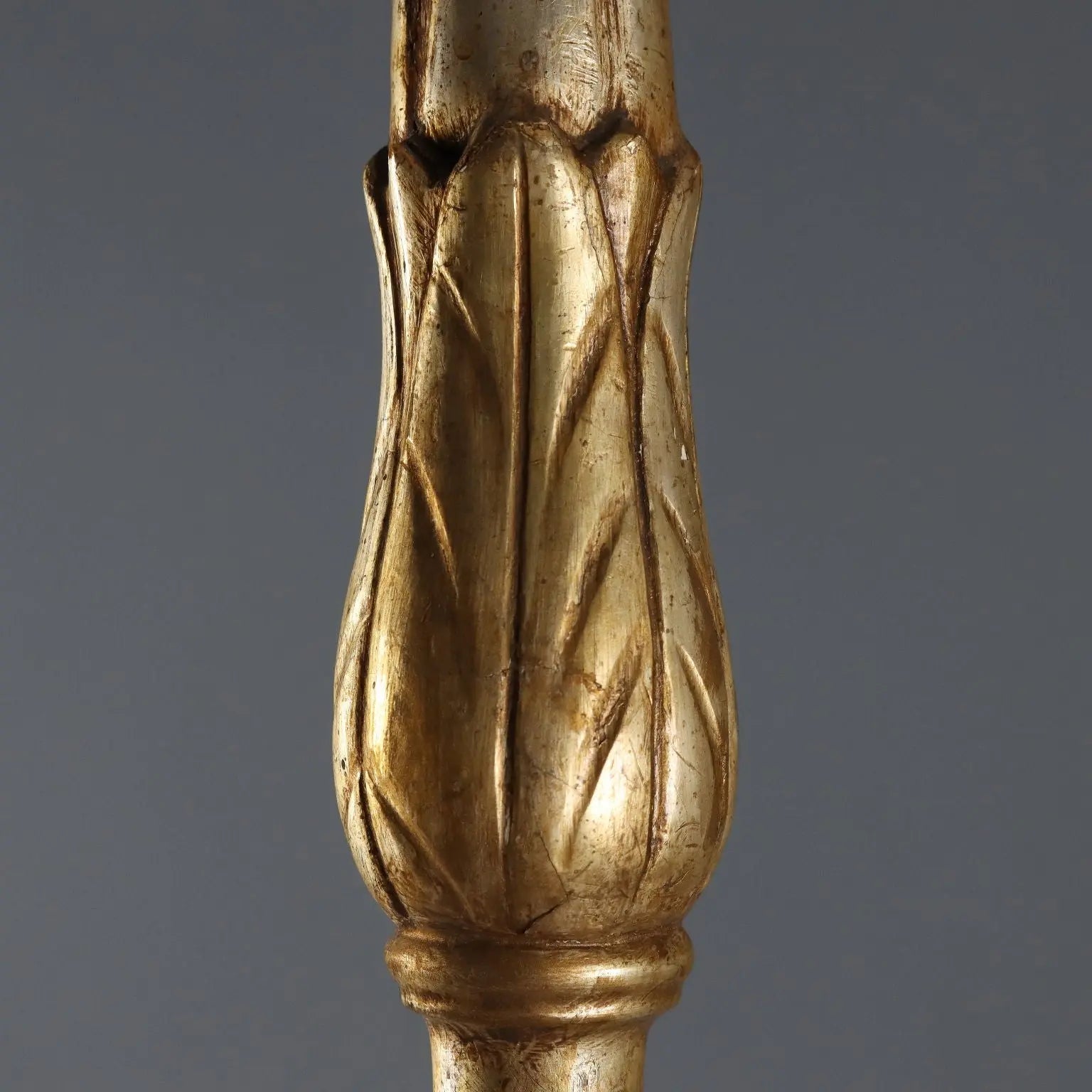 Gilded Wooden Torchère - Italy 19th Century