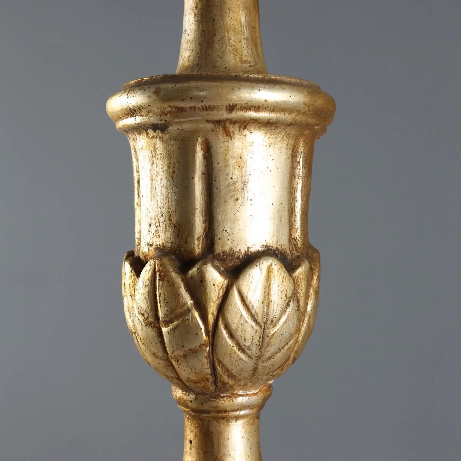 Gilded Wooden Torchère - Italy 19th Century