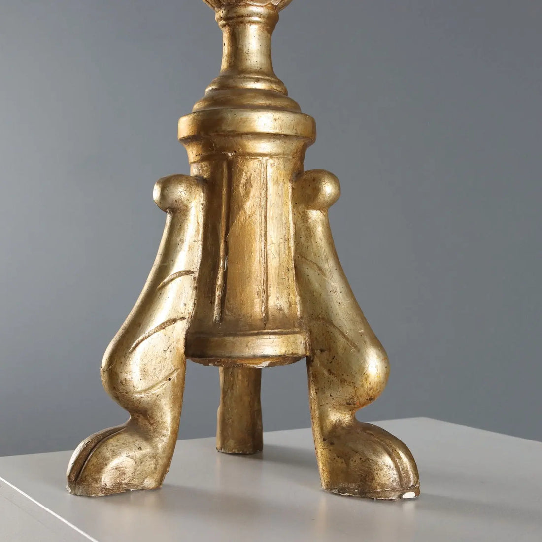 Gilded Wooden Torchère - Italy 19th Century