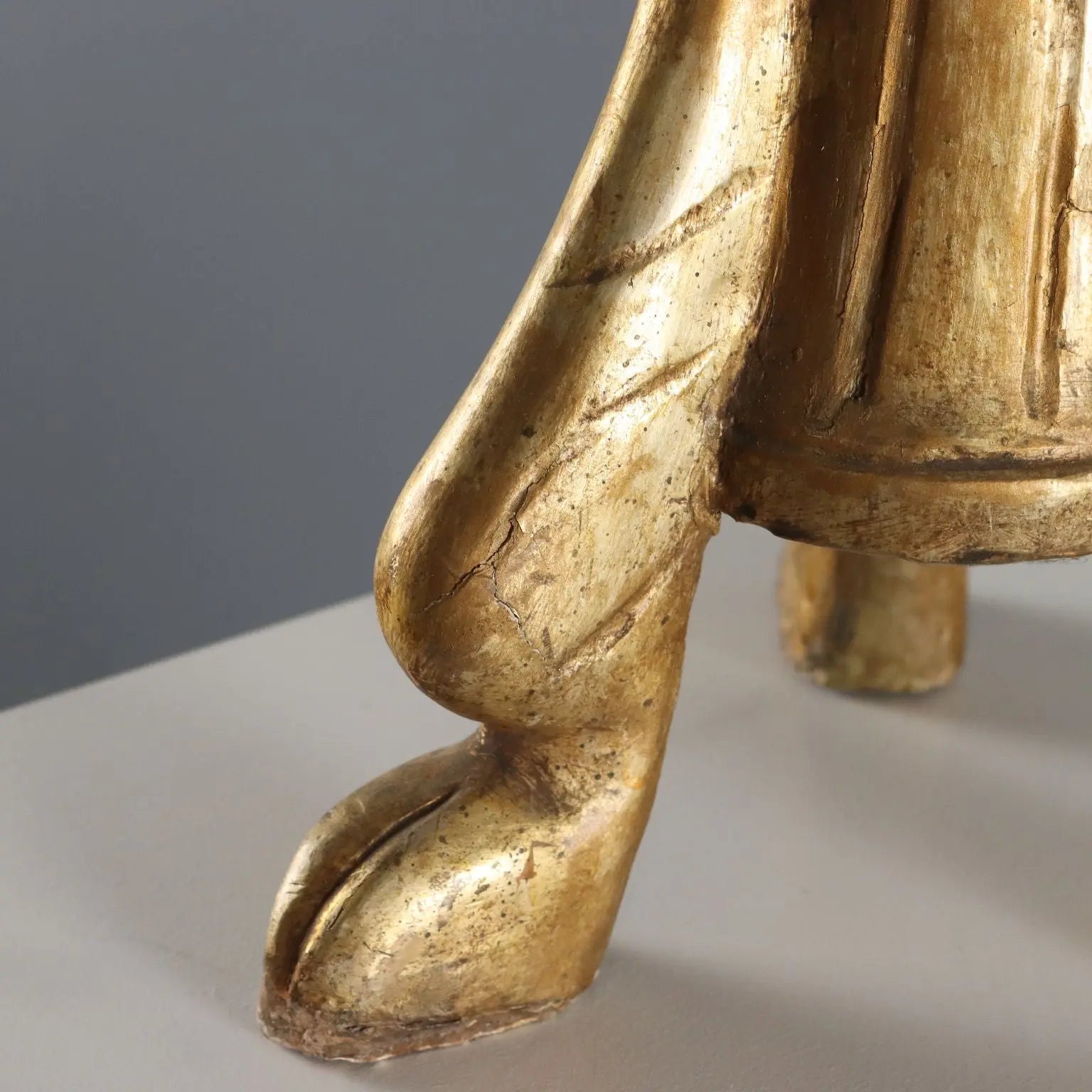 Gilded Wooden Torchère - Italy 19th Century