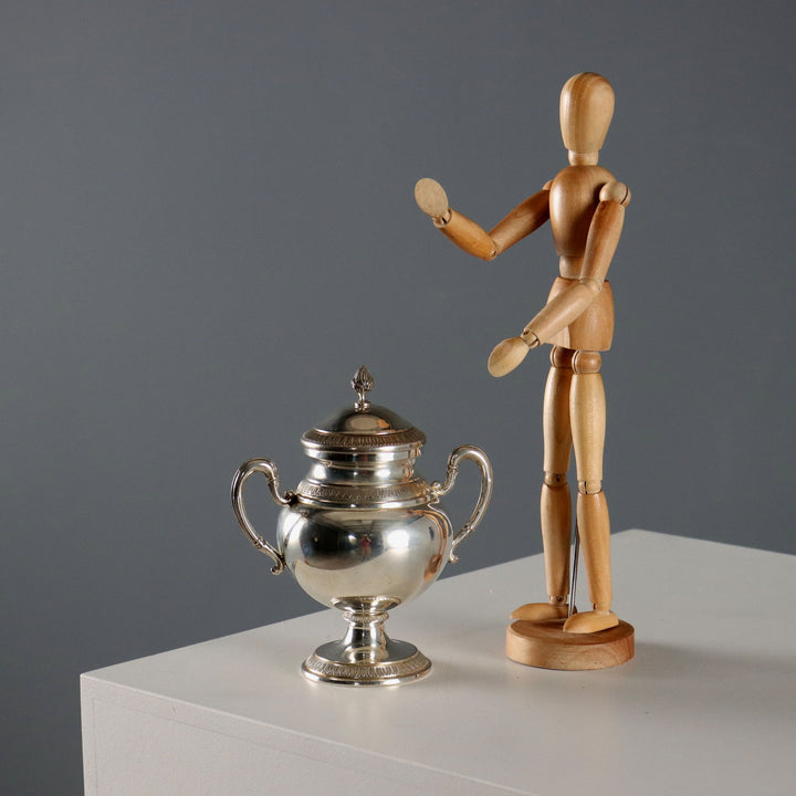 Antique Sugar Bowl Silver with Brand Italy XX Century - Italy, Late XX Century | Antiques  Fancy Goods