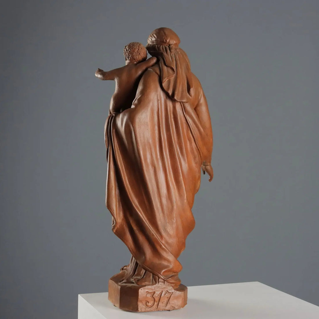 Madonna with Child in Terracotta - Italy '50s