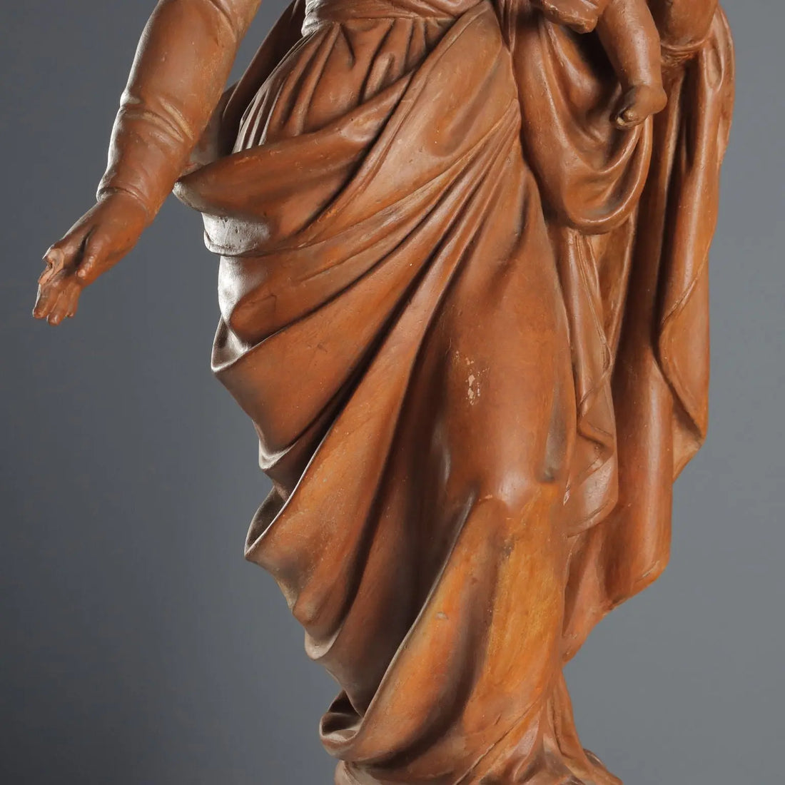 Madonna with Child in Terracotta - Italy '50s