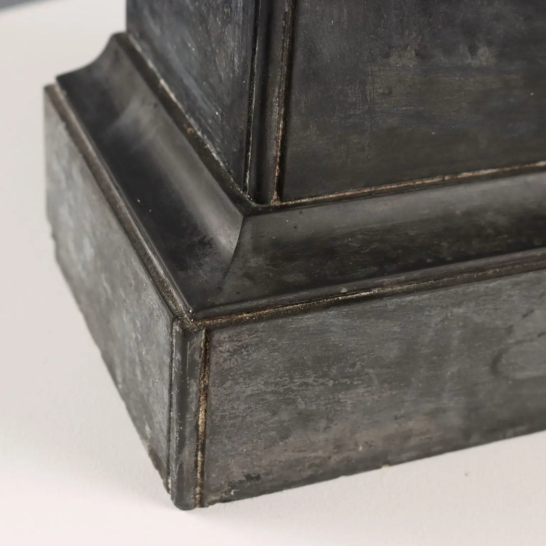 Antique Desk Clock Black Marble Metal Glass XIX Century - France, XIX-XX Century | Antiques | Fancy Goods