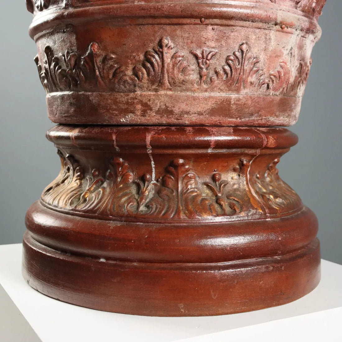 Antique Vase With Support Terracotta Italy XX Century - Italy, XX Century | Antiques | Fancy Goods