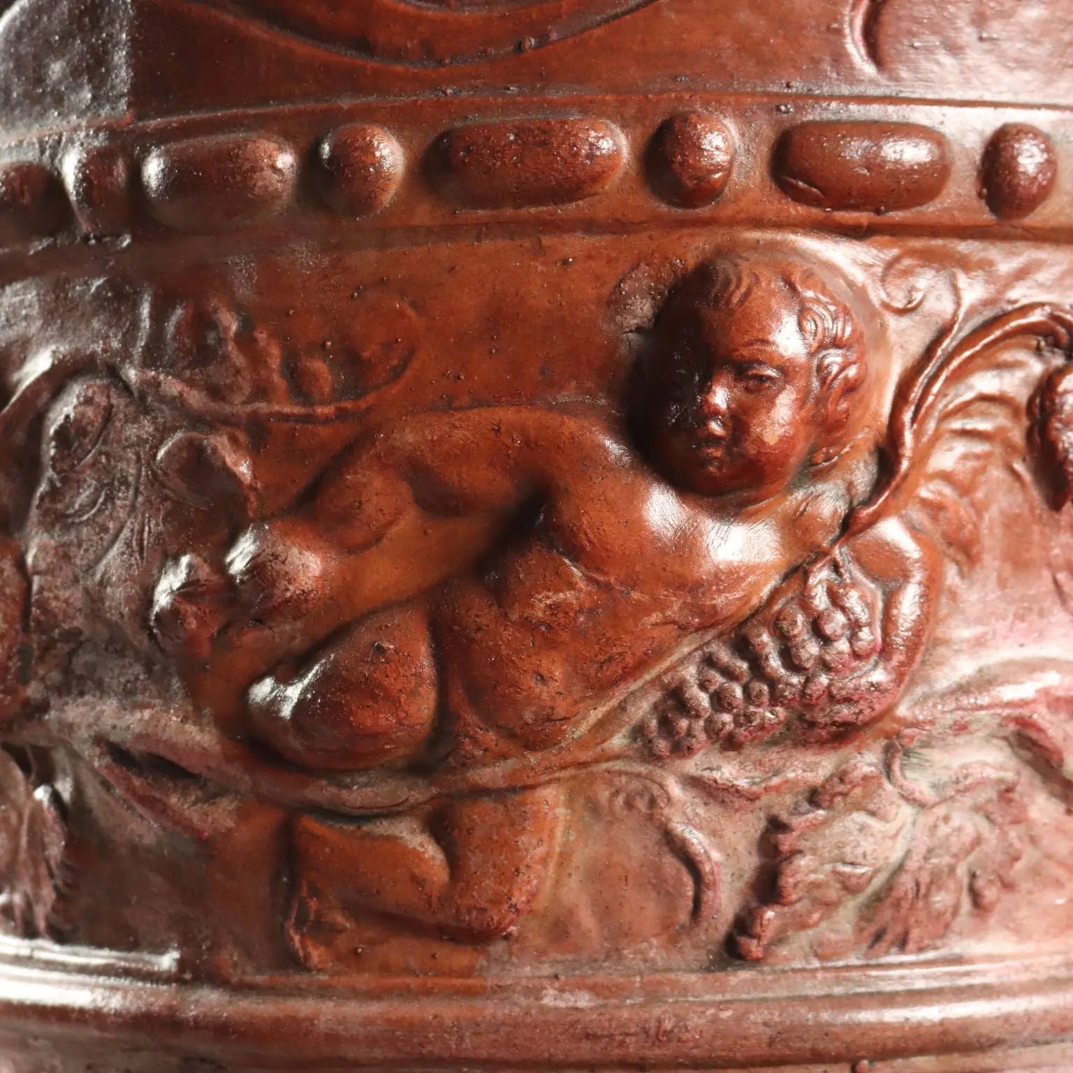 Antique Vase With Support Terracotta Italy XX Century - Italy, XX Century | Antiques | Fancy Goods