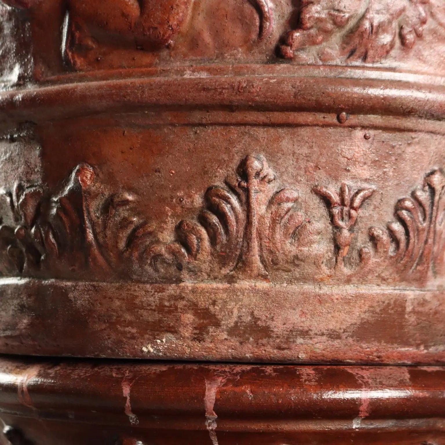 Antique Vase With Support Terracotta Italy XX Century - Italy, XX Century | Antiques | Fancy Goods