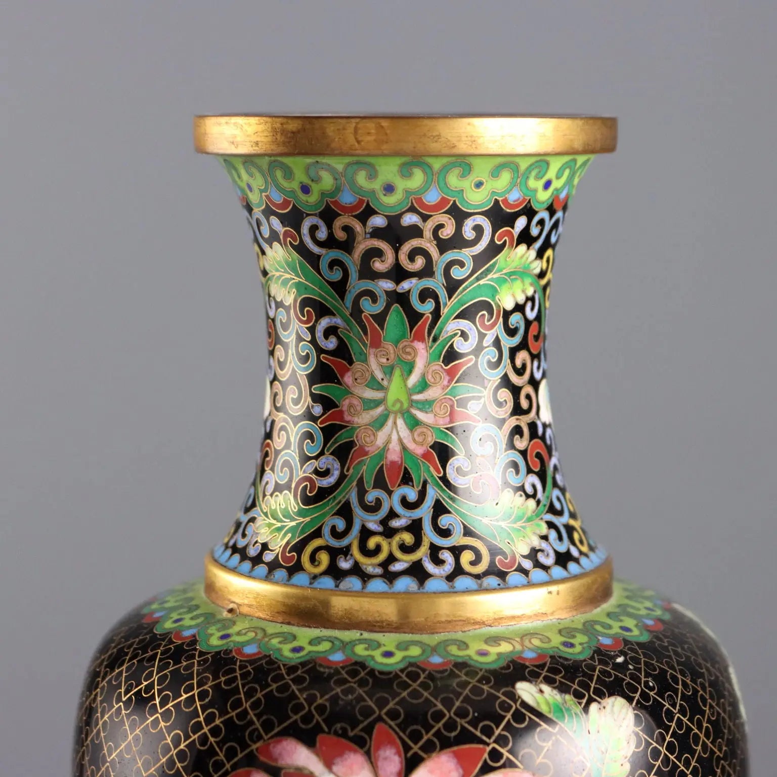 Antique Cloisonné Vases Leaves Decorations China XX Century - China, XX Century | Antiques | Fancy Goods