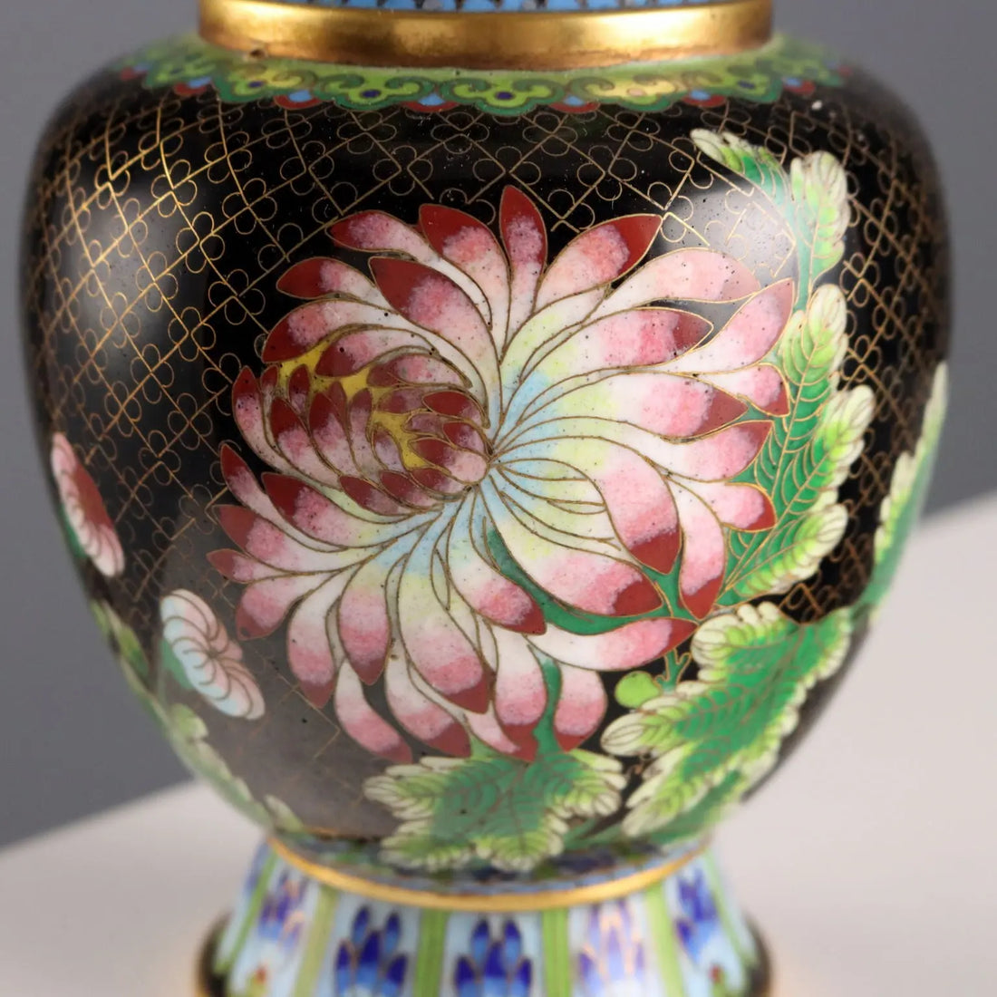 Antique Cloisonné Vases Leaves Decorations China XX Century - China, XX Century | Antiques | Fancy Goods