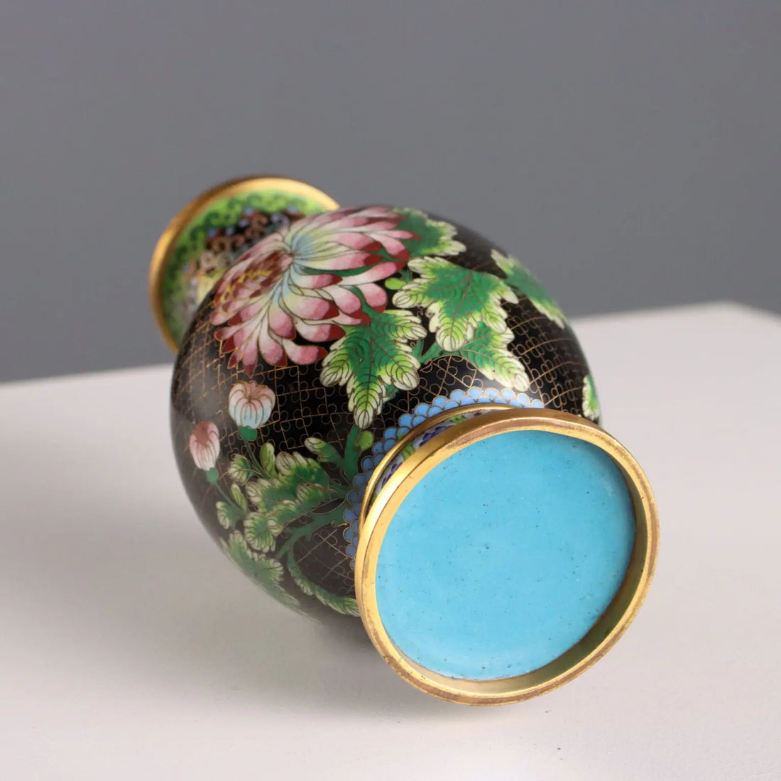 Antique Cloisonné Vases Leaves Decorations China XX Century - China, XX Century | Antiques | Fancy Goods