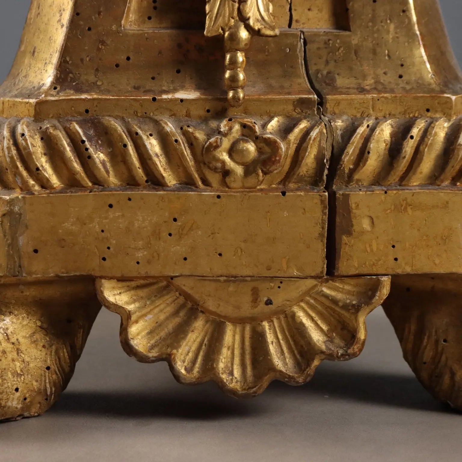 Antique Candelabra Gilded Carved Wood Italy Mid XIX Century - Italy, Mid XIX Century | Antiques | Fancy Goods