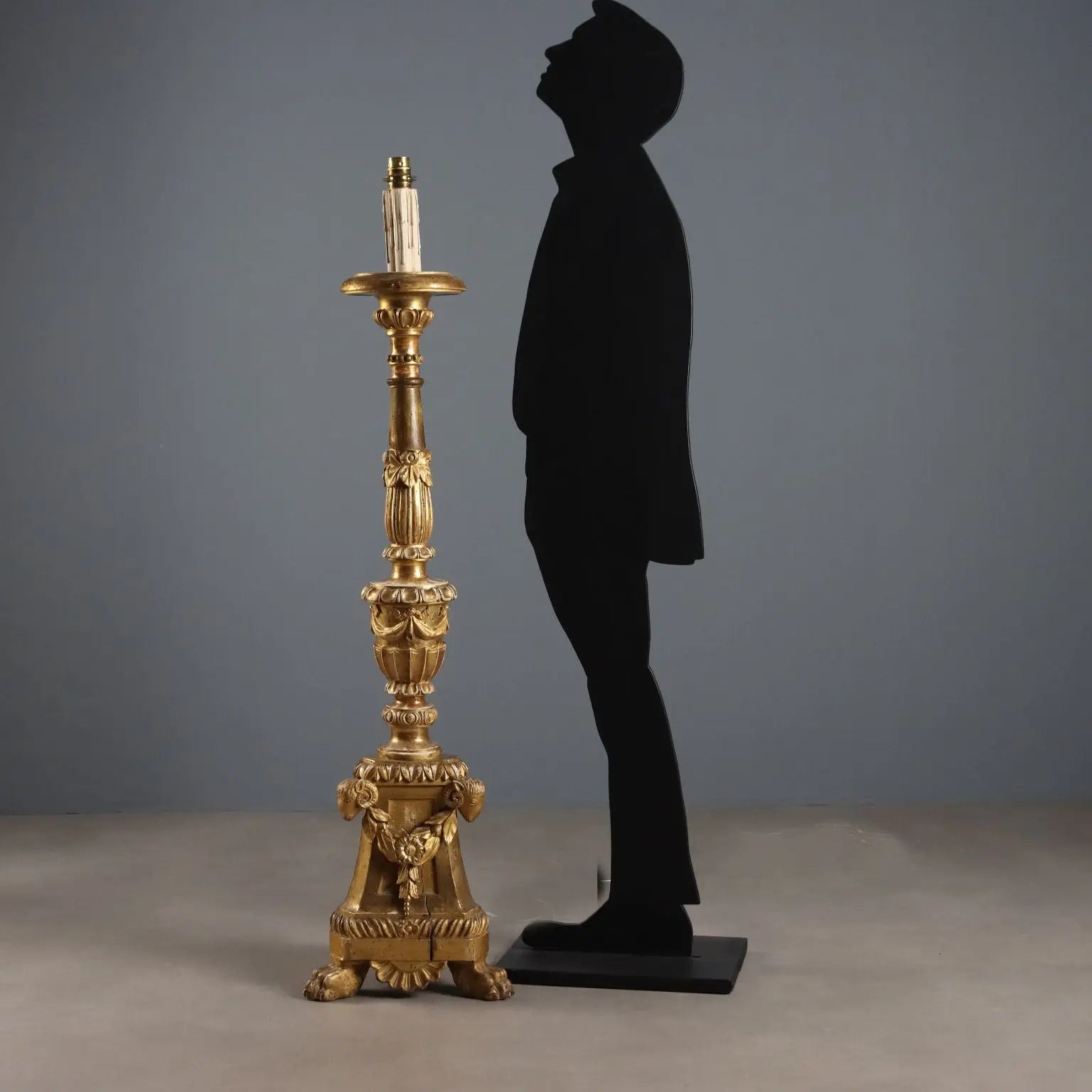 Antique Candelabra Gilded Carved Wood Italy Mid XIX Century - Italy, Mid XIX Century | Antiques | Fancy Goods