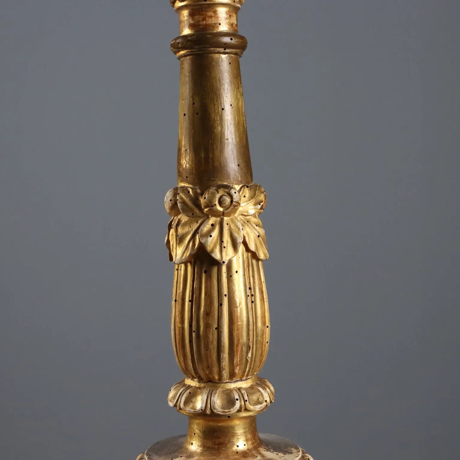 Antique Candelabra Gilded Carved Wood Italy Mid XIX Century - Italy, Mid XIX Century | Antiques | Fancy Goods