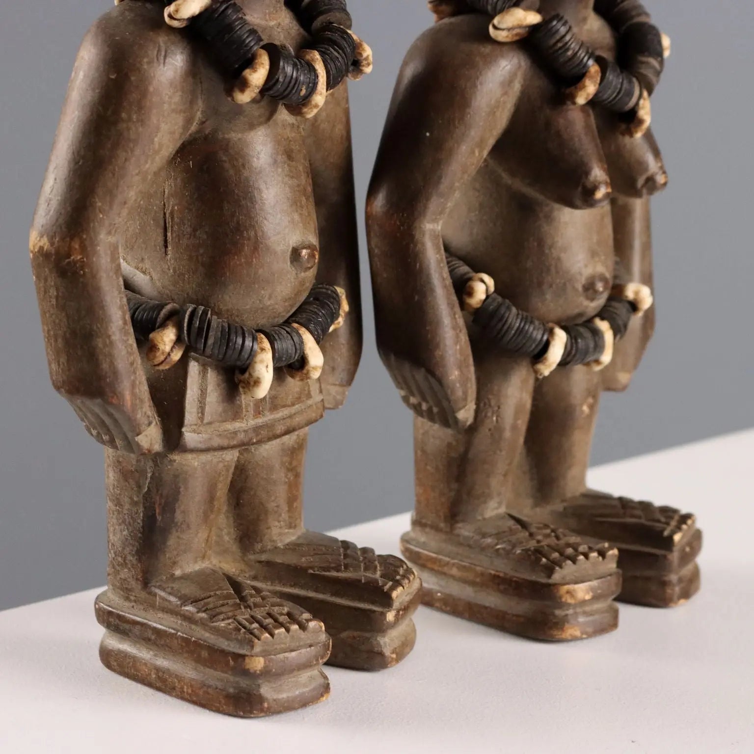 Ibediji Twins Wood Youruba Art Nigeria Third Quarter XX Century - Nigeria, Third Quarter XX Century | Antiques | Fancy Goods