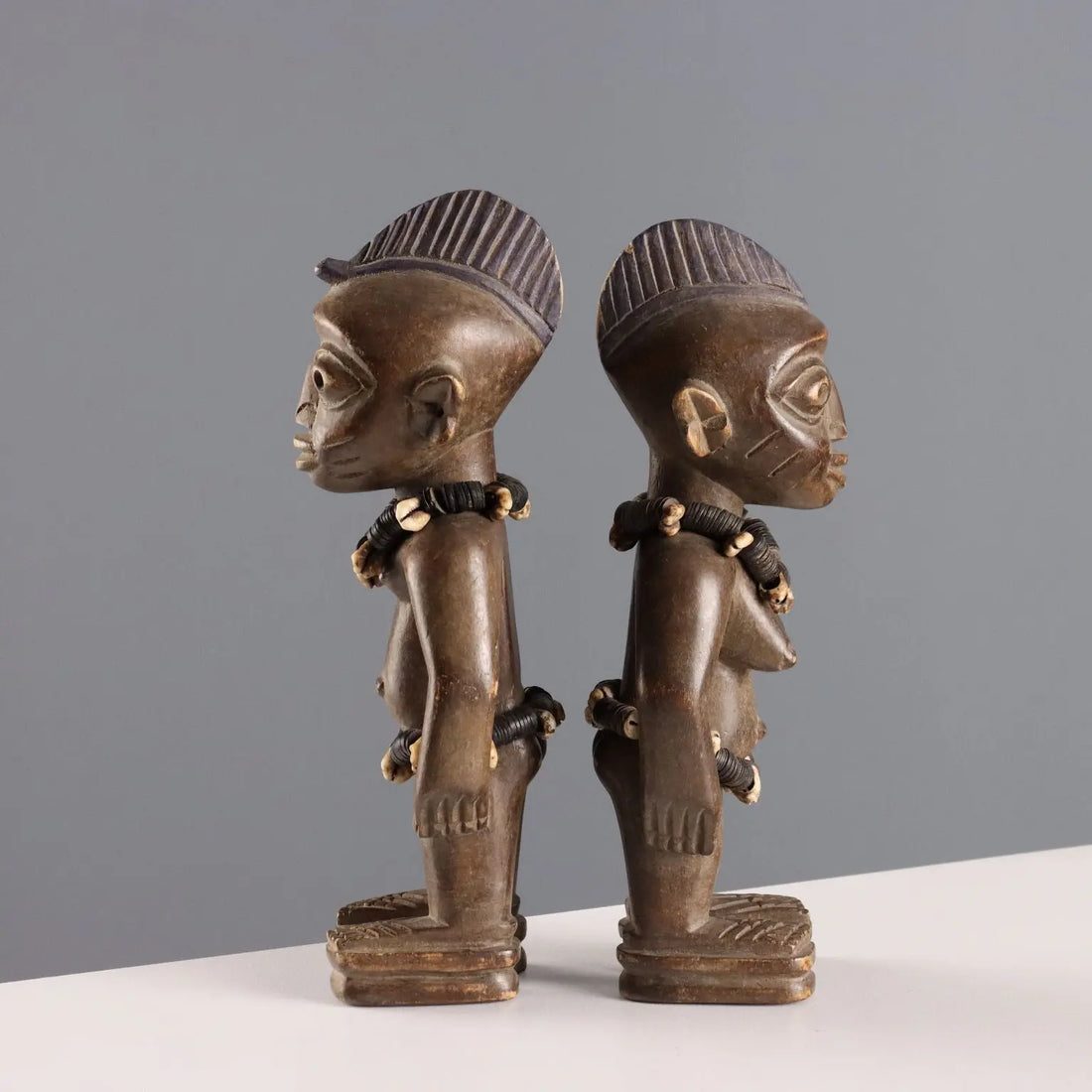 Ibediji Twins Wood Youruba Art Nigeria Third Quarter XX Century - Nigeria, Third Quarter XX Century | Antiques | Fancy Goods