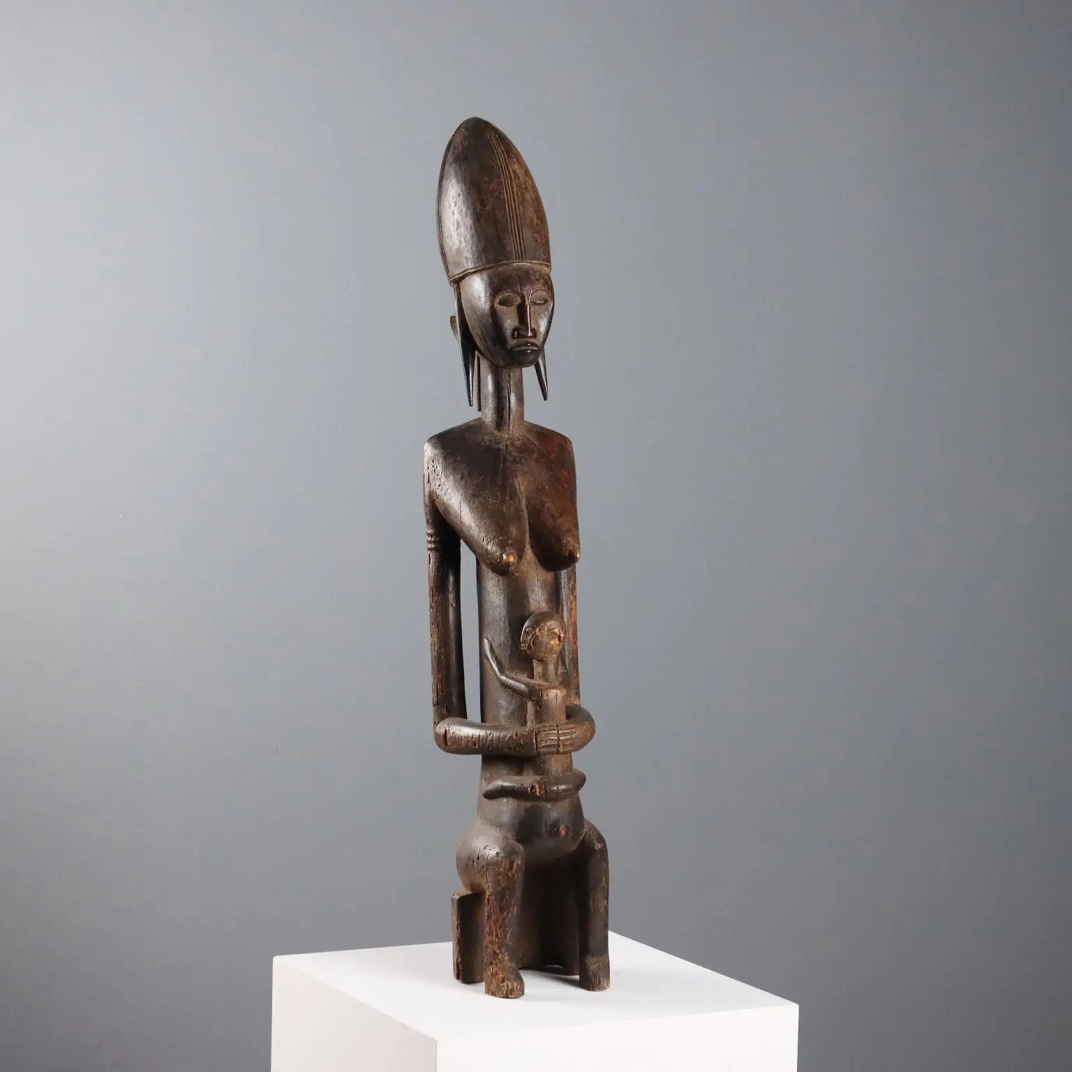 Wooden Bamana Sculpture Motherhood Mali Africa XX Century - Africa, Late XX Century | Antiques | Fancy Goods