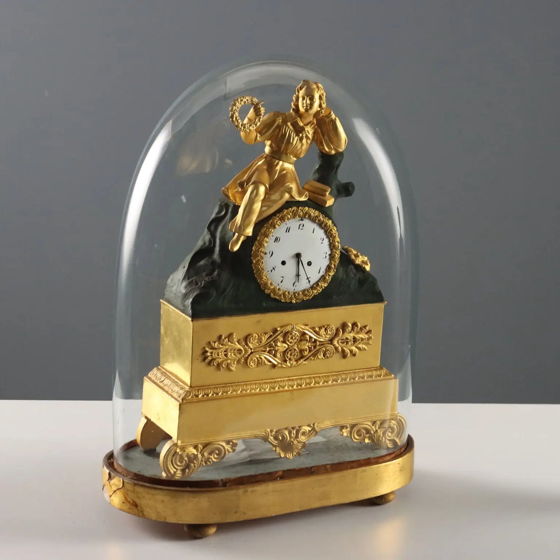 Antique Table Clock in Case Wood Glass XIX Century - France, Mid XIX Century | Antiques | Fancy Goods