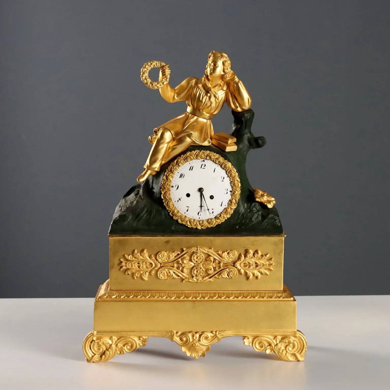 Antique Table Clock in Case Wood Glass XIX Century - France, Mid XIX Century | Antiques | Fancy Goods