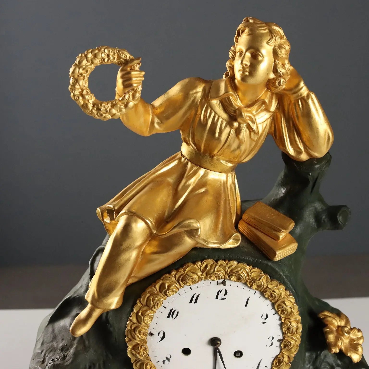 Antique Table Clock in Case Wood Glass XIX Century - France, Mid XIX Century | Antiques | Fancy Goods