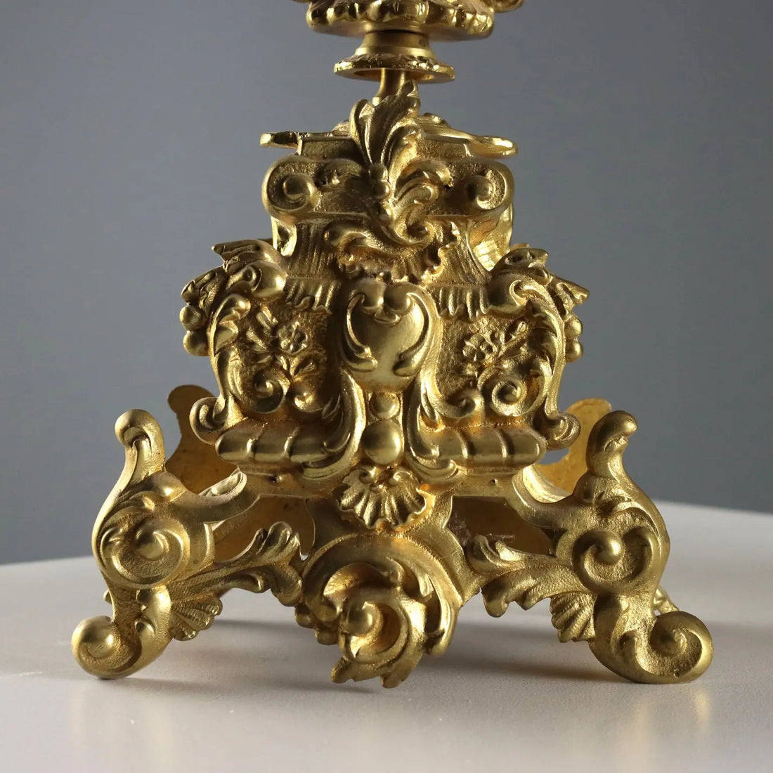 Antique Triptych Clock Gilded Bronze France XIX-XX Century - France, Late XIX - Early XX Century | Antiques | Fancy Goods