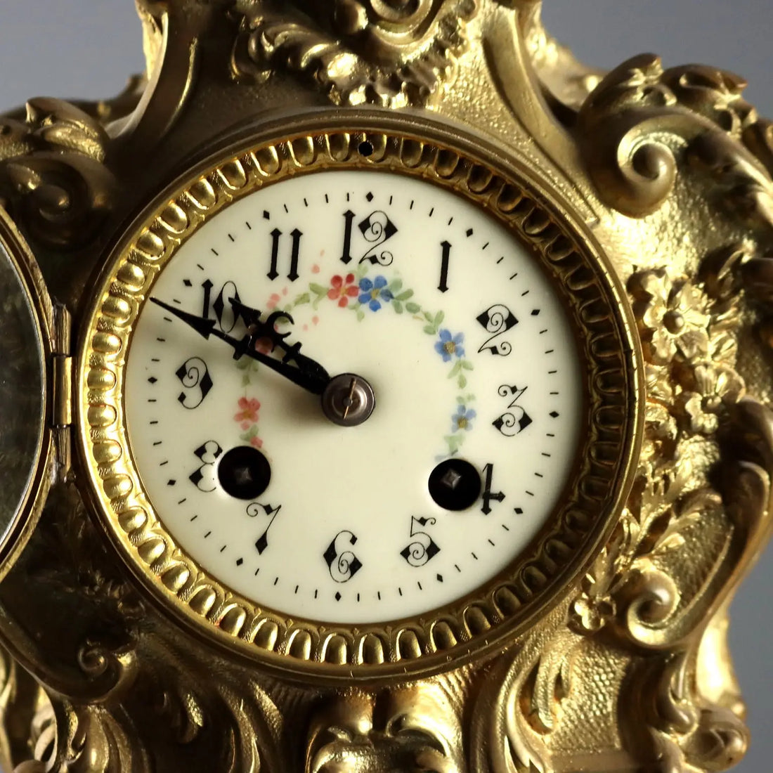 Antique Triptych Clock Gilded Bronze France XIX-XX Century - France, Late XIX - Early XX Century | Antiques | Fancy Goods