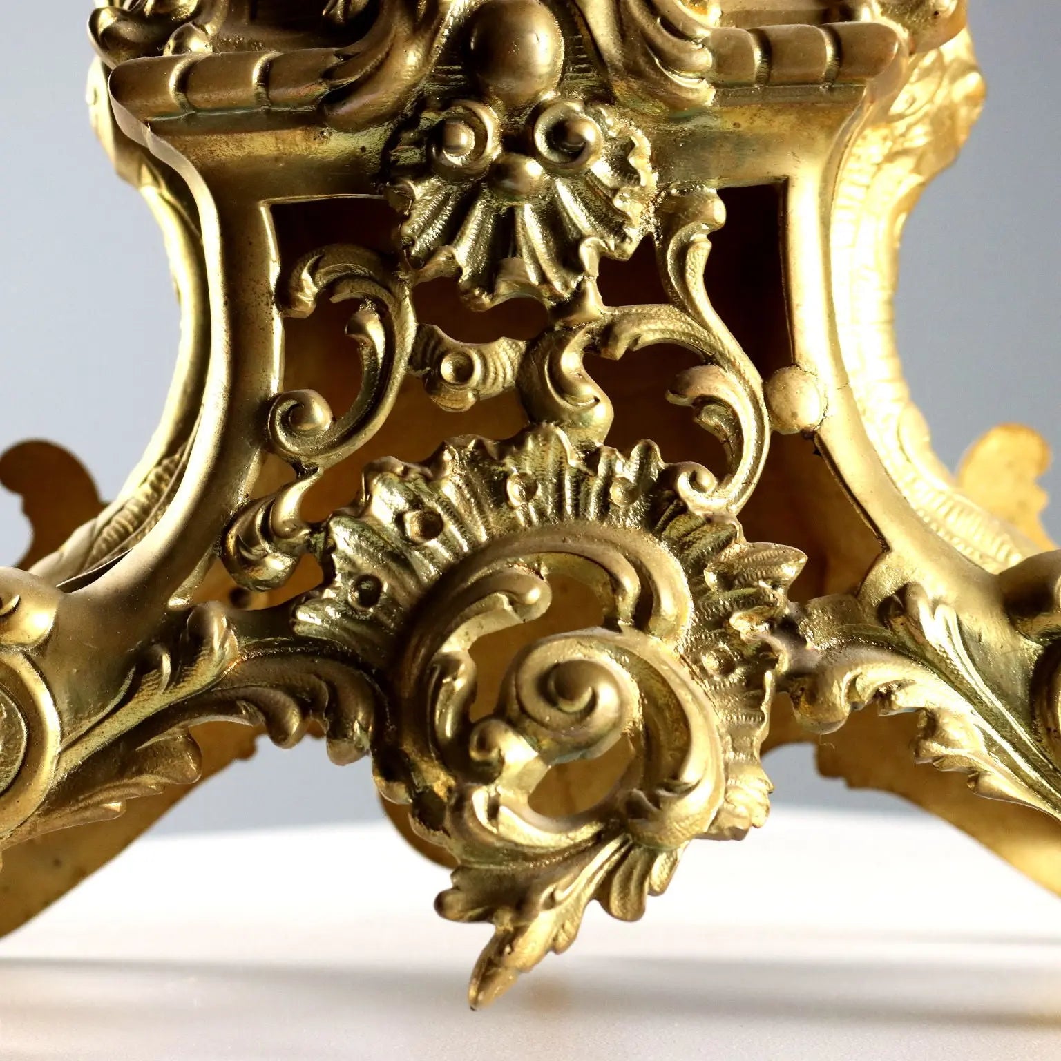 Antique Triptych Clock Gilded Bronze France XIX-XX Century - France, Late XIX - Early XX Century | Antiques | Fancy Goods