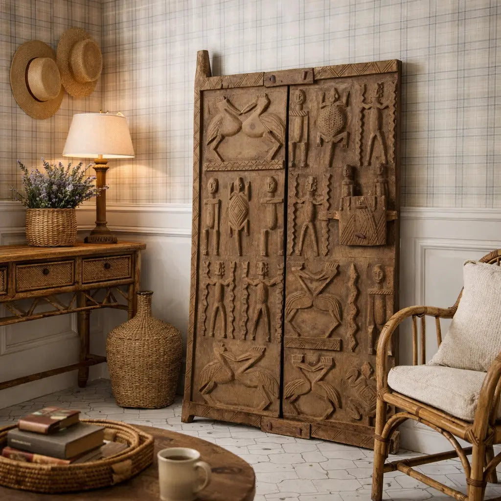 Ethnic Granary Door Dogon Art Mali Africa XX Century - Africa, Late XX Century | Antiques | Fancy Goods