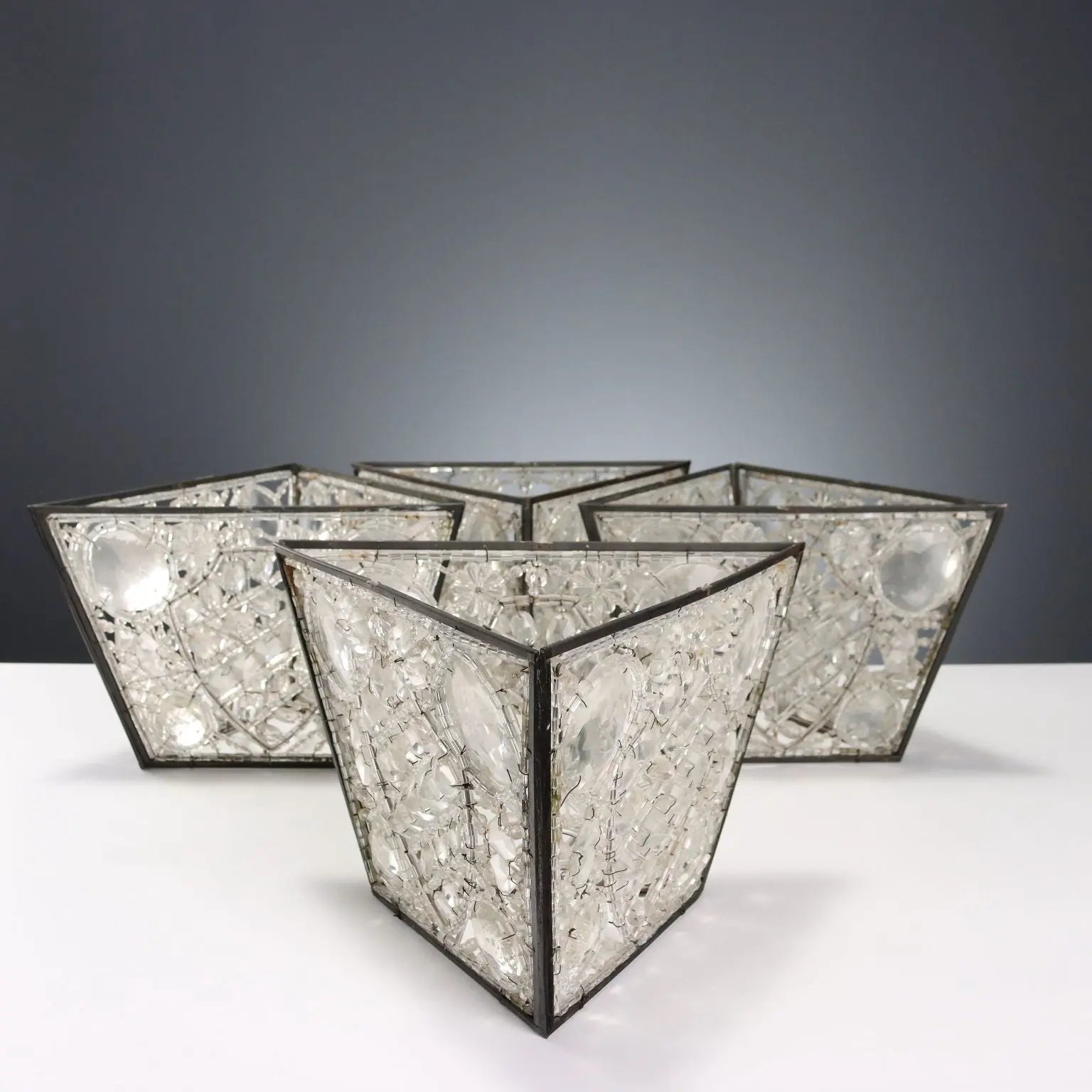 Murano Glass Lampshades Metal Italy XIX-XX Century - Italy, XIX-XX Century | Antiques | Fancy Goods