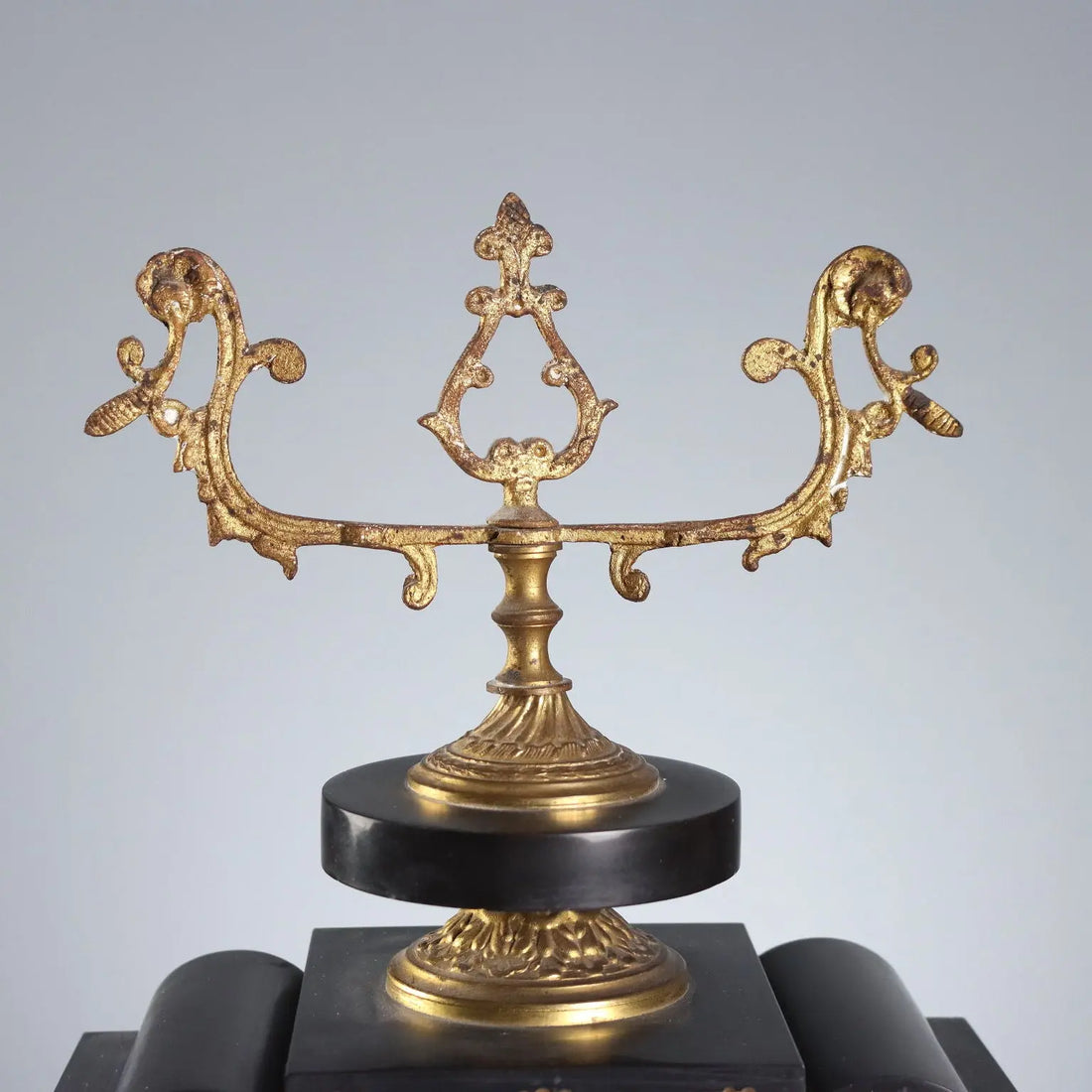 Antique Triptych Clock Bronze Marble Decorations France XIX-XX Century - France, XIX-XX Century | Antiques | Fancy Goods