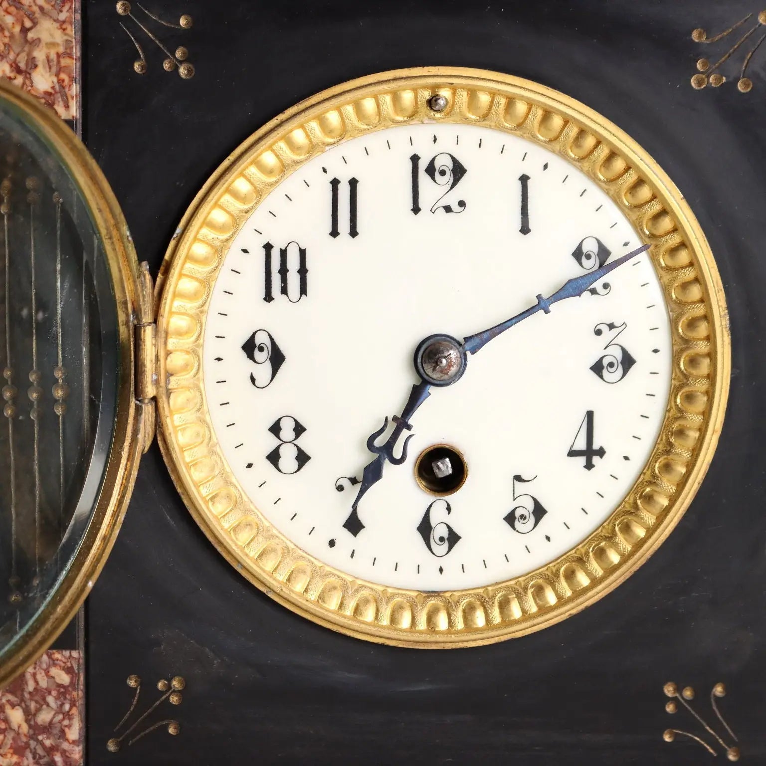 Antique Triptych Clock Bronze Marble Decorations France XIX-XX Century - France, XIX-XX Century | Antiques | Fancy Goods