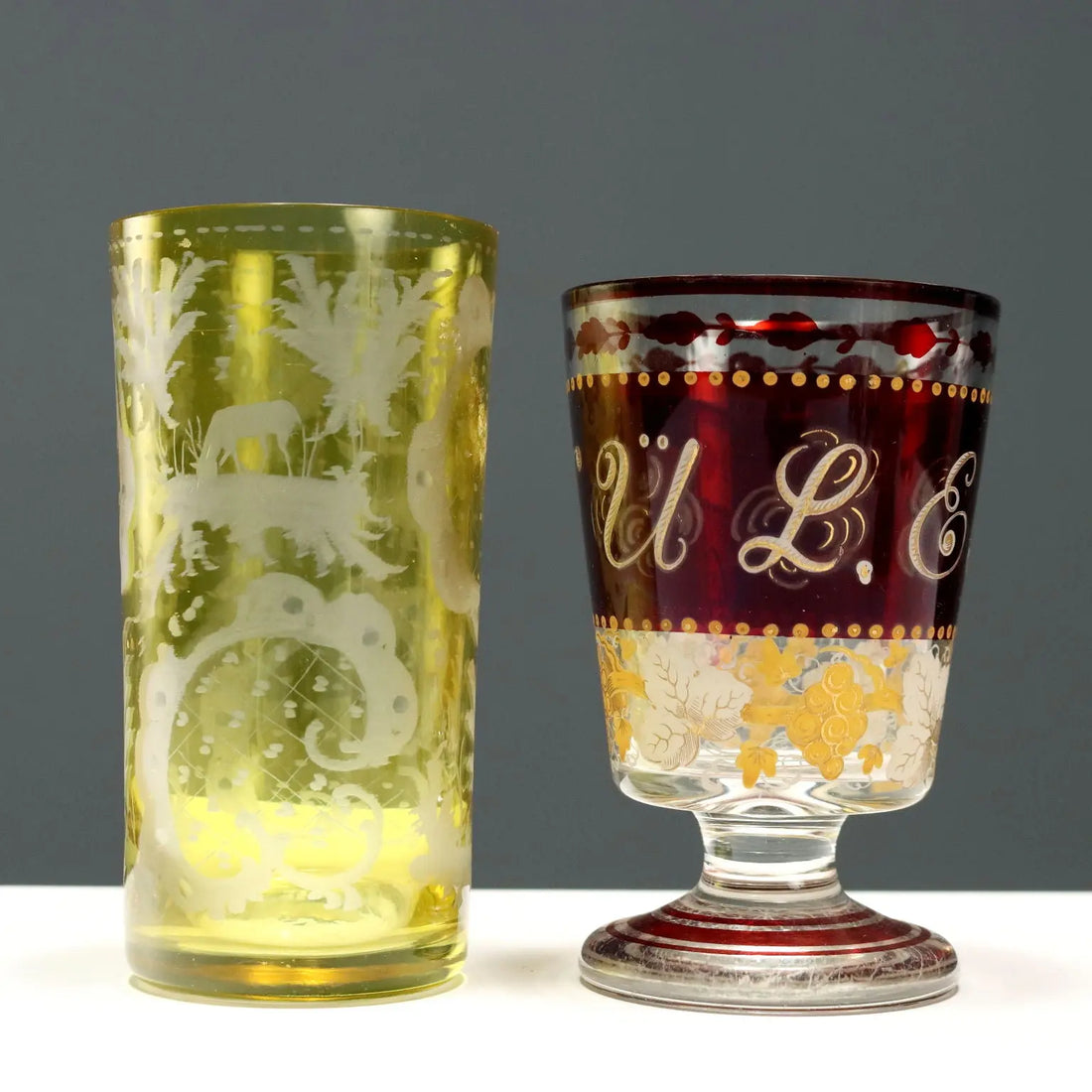 Group of 10 Glasses Various Colours Italy XIX-XX Century - Europe, XIX-XX Century | Antiques | Fancy Goods