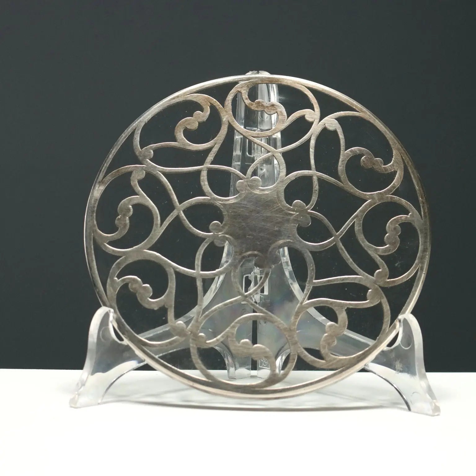 Antique Trivets Silver Glass Europe USA XX Century - Europe, USA. Early XX Century | Antiques | Fancy Goods