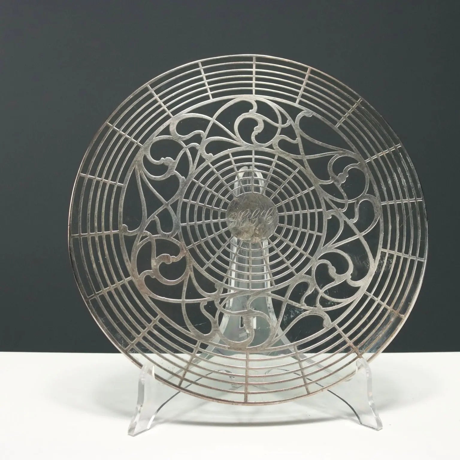 Antique Trivets Silver Glass Europe USA XX Century - Europe, USA. Early XX Century | Antiques | Fancy Goods
