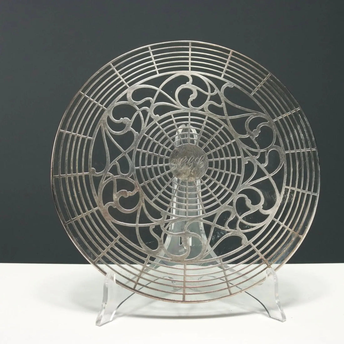 Antique Trivets Silver Glass Europe USA XX Century - Europe, USA. Early XX Century | Antiques | Fancy Goods