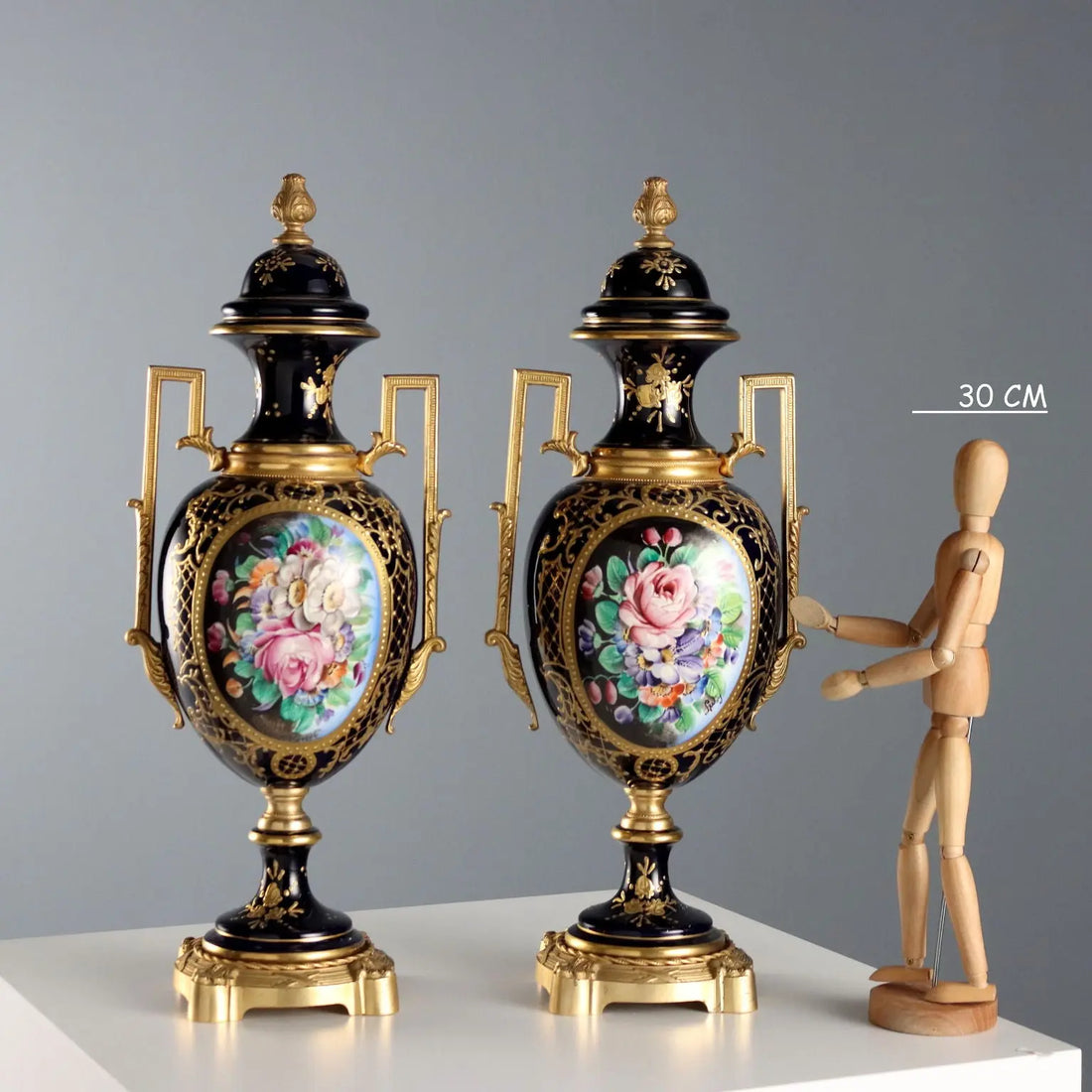 Antique Vases Porcelain Gilded Bronze Decorations XX Century - France, Mid XX Century | Antiques | Fancy Goods