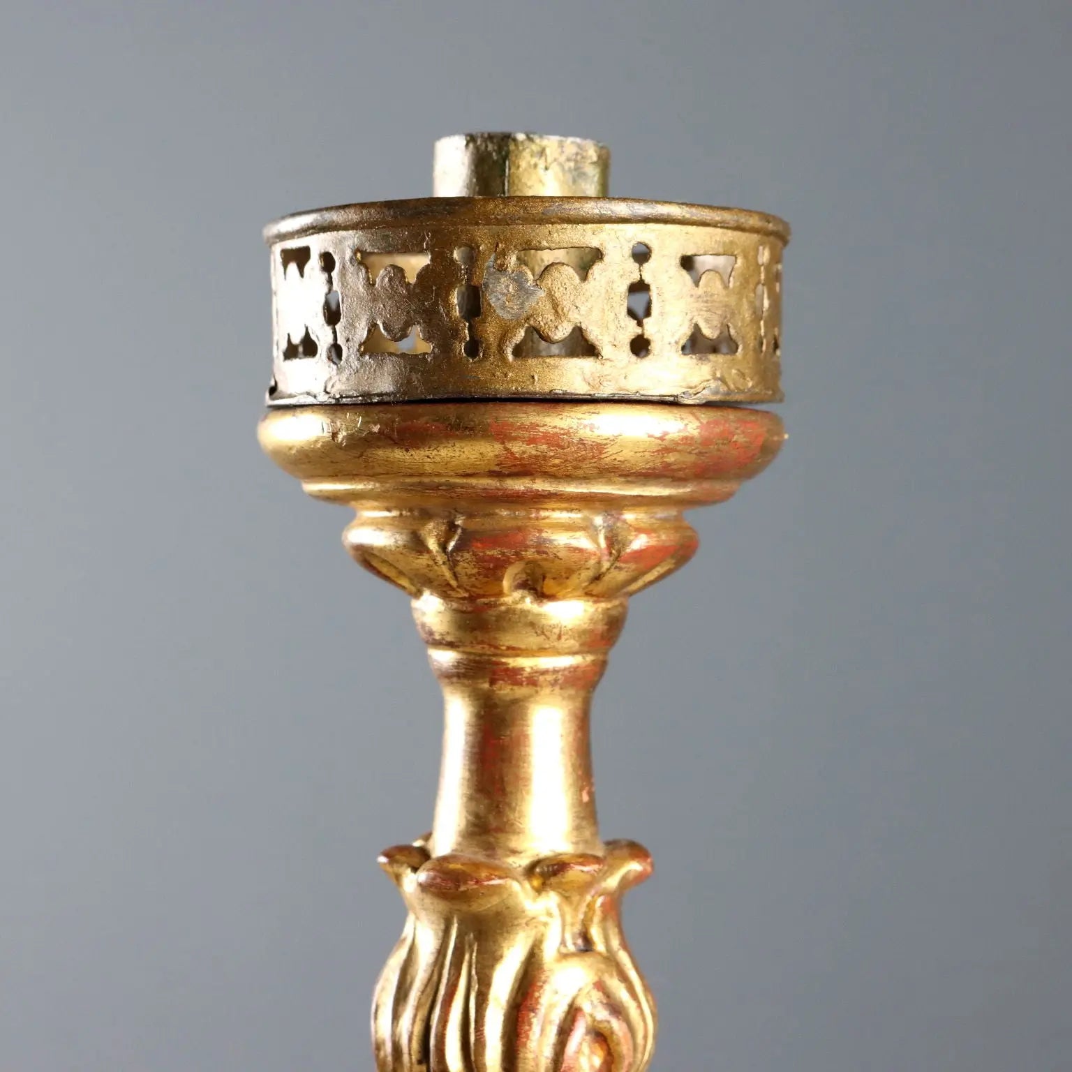 Antique Candelabra Wood Iron Italy XX Century - Italy, Early XX Century | Antiques | Fancy Goods
